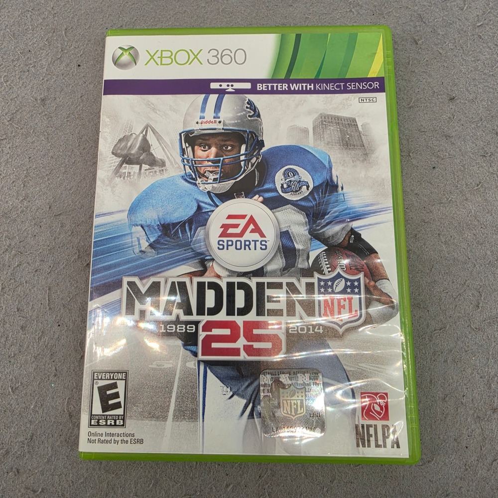 Madden NFL 25 EA Sports Microsoft Xbox‎ 360 2013 Football Game Barry Sanders